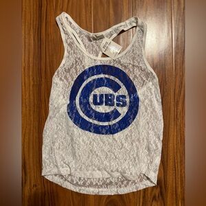 Victoria’s Secret pink MBL Cubs lace tank top